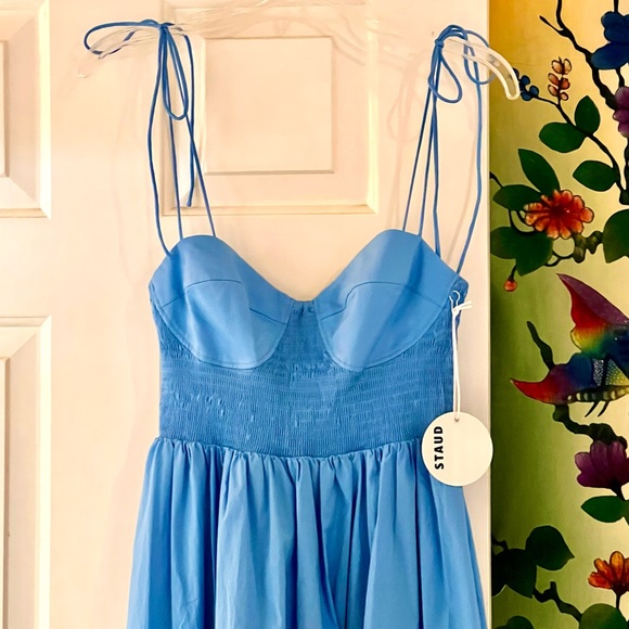🌺🎉HP🎉🌺 NWOT Staud Landry Maxi Dress Azure - Picture 10 of 16